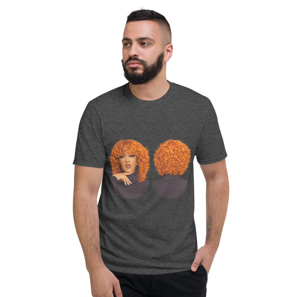 Fiery Curly Afro Glam Portrait