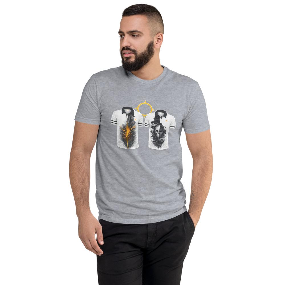 Mirrored Portal Lightning Mask Polo Shirts