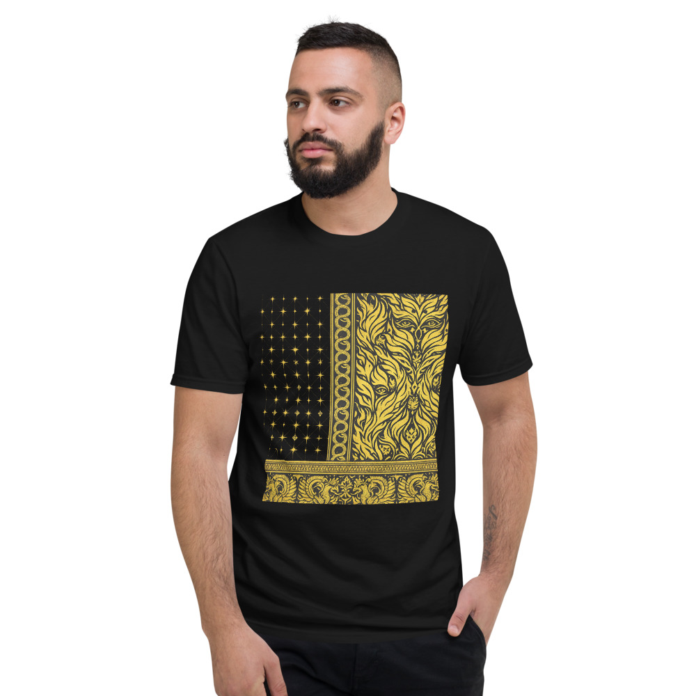 Golden Zebra Face Starburst Art