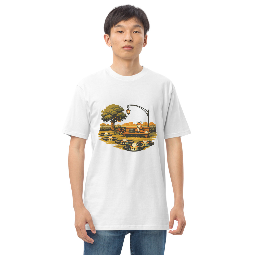 Cozy Shiba Coffee Picnic Cityscape